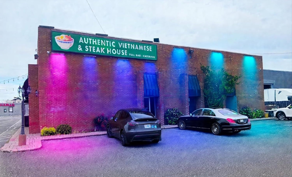 ATCD Lighting 168W Programmable RGB+CCT LED Wall Washer Light Bar, Linkable