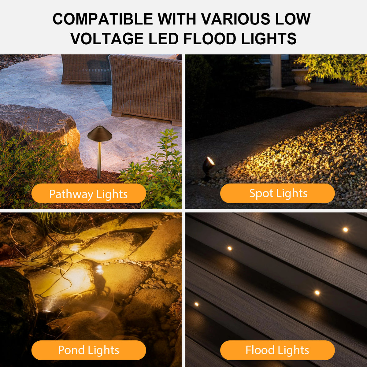 400-Watt Landscape Lighting Transformer with Dusk to Dawn Sensor and Timer, Stainless Steel Housing
